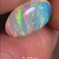 'Rainbow' 2.72ct Solid Australian Crystal opal Coober Pedy 14.2x9.6x3.7