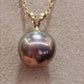 Clearance💝 18ct gold pendant genuine freshwater pearl 9.8mm