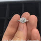 0.8ct Natural brillian diamonds 18ct white gold ring