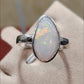 1.88ct Solid Australian Crystal opal sterling Silver cocktail ring size N