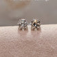 0.75ct Natural brilliant diamonds fine Platinum Pt950 earrings