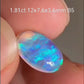 'Ice Cave' 1.81ct Natural Solid Australian Crystal opal 12×7.6×3.6mm