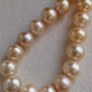 8-11.1mm Genuine golden south sea pearl necklace strand