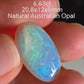 'The Blue Planet' 6.63ct solid Australian Opal 20.8x12x5mm