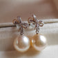 18k gold earrings genuine golden south sea pearls 10mm round