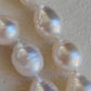 9-10.8mm Genuine Australian south sea white pearls 14k gold necklace
