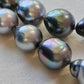 9.3-12mm Genuine Tahitian south sea pearls Baroque necklace