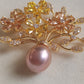 'Pleasure Blossom' brooch genuine freshwater pearl 11.8mm