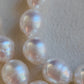 9-10.8mm Genuine Australian south sea white pearls 14k gold necklace