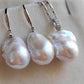 Classic baroque jewelry set Genuine freshwater pearls 13-14x18mm