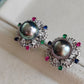 'Festival' earrings Genuine tahitian south sea pearls 10.3mm