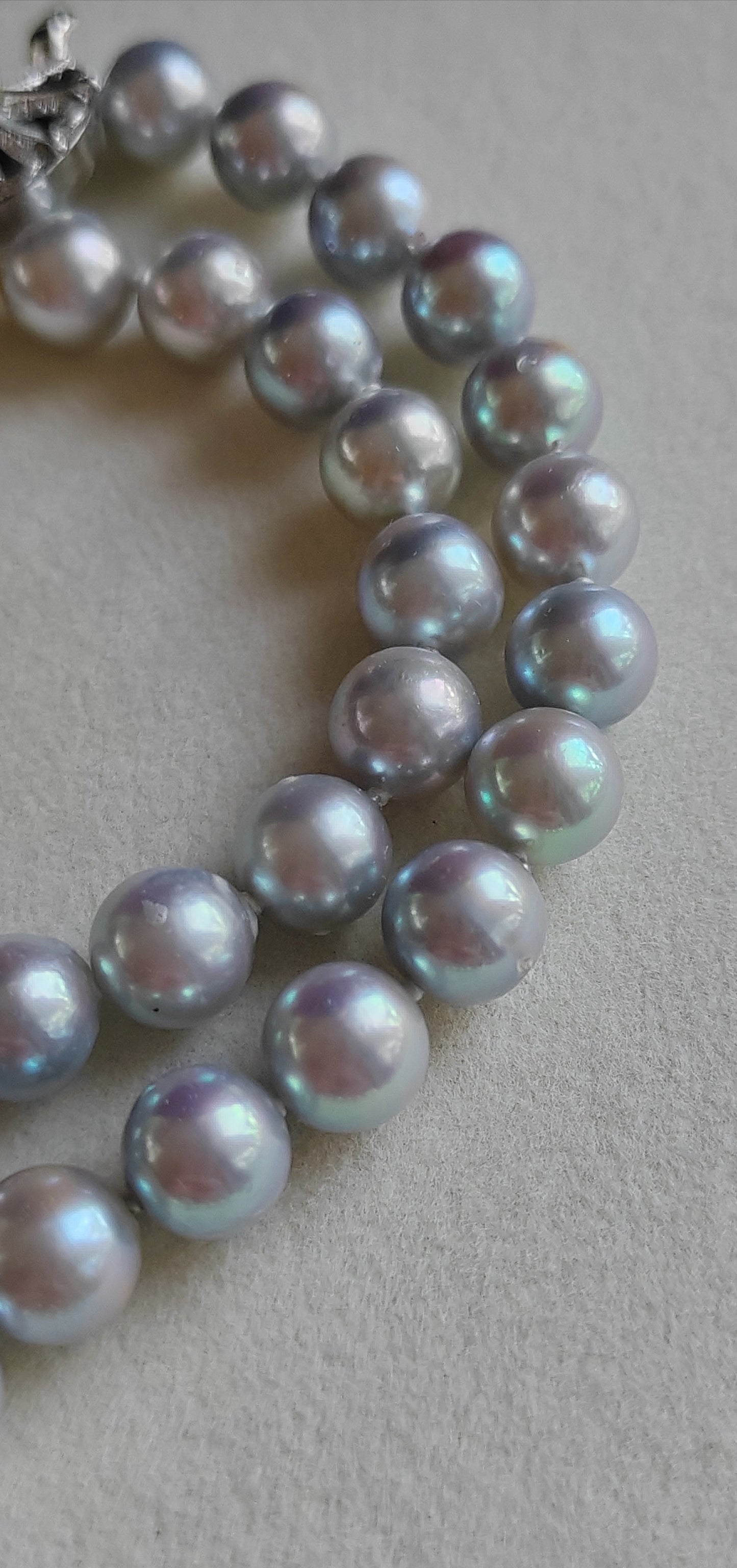 8-8.5mm Genuine Japanese akoya saltwater pearls classic necklace