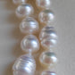 9.3-14.5mm Genuine south sea white pearls designer necklace
