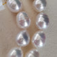 9-10.7mm Genuine south sea white pearl 14k gold necklace