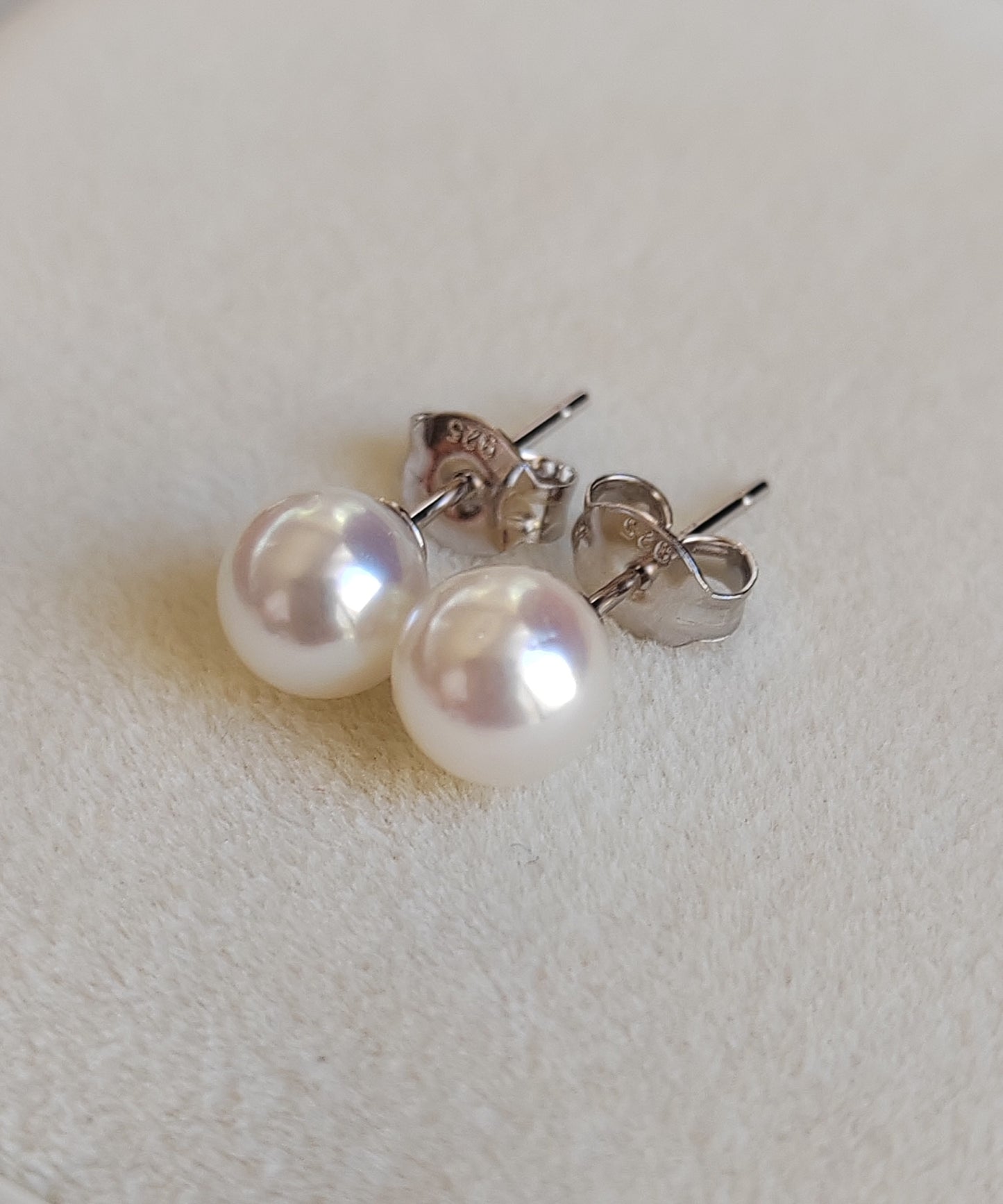 6-6.5mm Genuine Akoya pearls Essential earrings studs