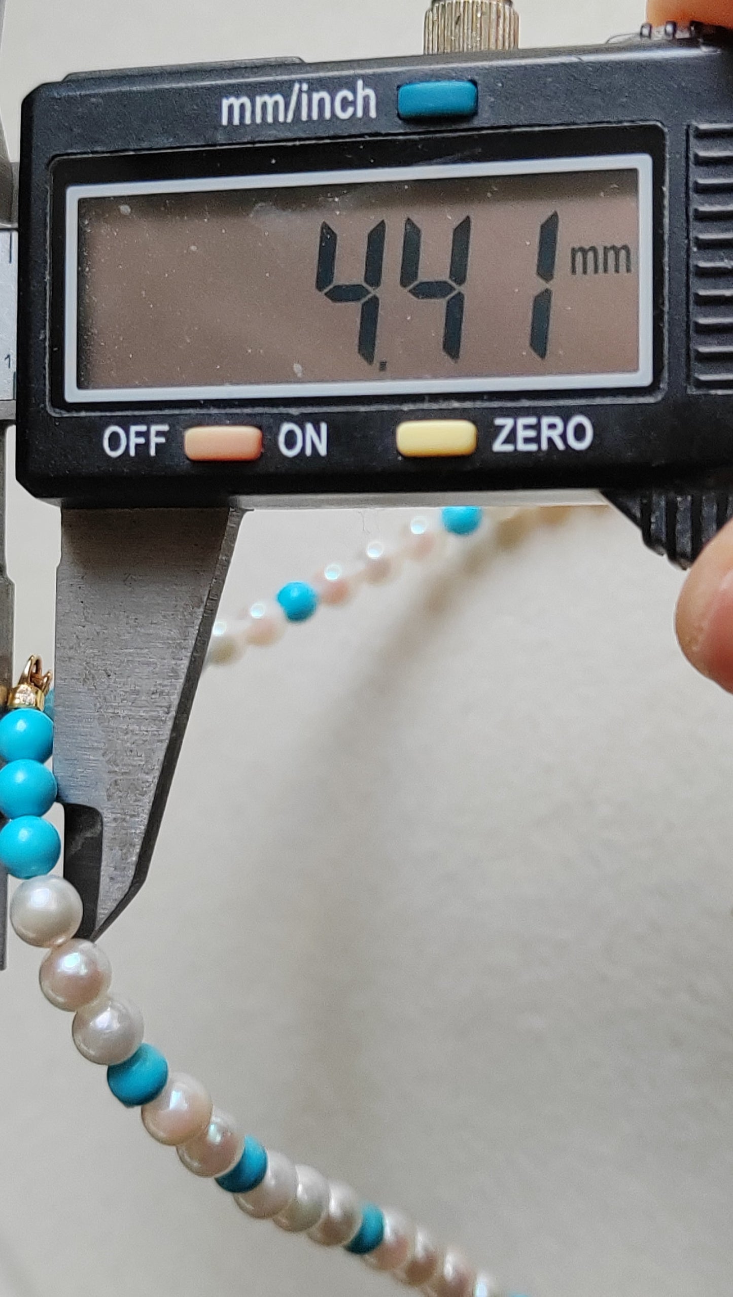 14k gold necklace Natural Sleeping Beauty Turquoise and Genuine Japanese akoya pearls