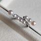 3.8-5.9mm Genuine freshwater pearls adjustable ring silver
