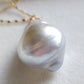 30.4ct Genuine Keshi south Sea pearl 14k gold pendant