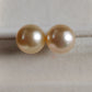 18k gold earring stud genuine golden south sea pearl 9mm
