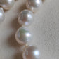 10-11.7mm Genuine freshwater pearls classic necklace silver