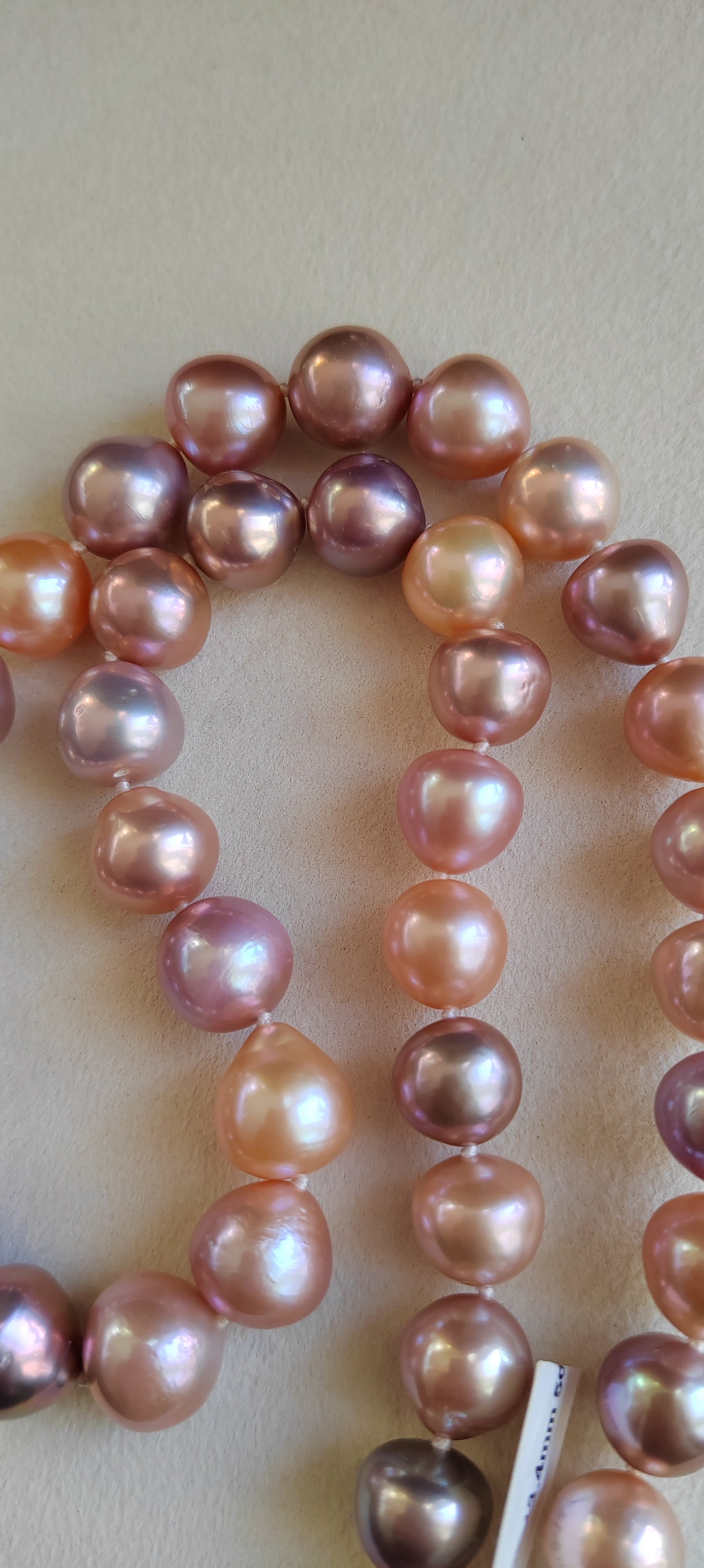 11-13.4mm Genuine freshwater pearl Rainbow necklace