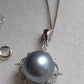 'Modern Rococo' necklace genuine tahitian south sea pearl 10.9mm