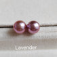 Sterling Silver pearl studs - Genuine freshwater button pearls