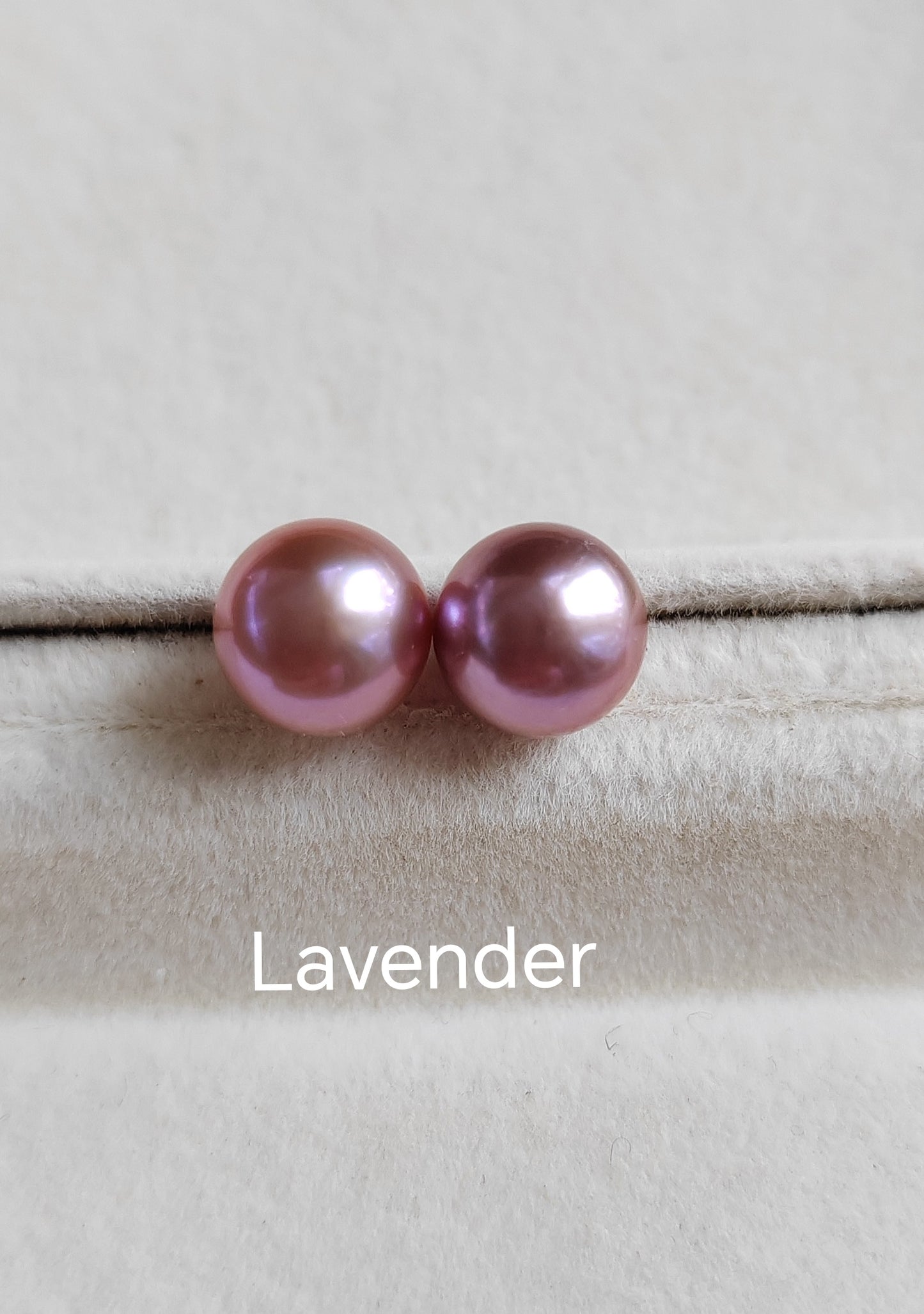 Sterling Silver pearl studs - Genuine freshwater button pearls