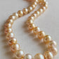 8-11.1mm Genuine golden south sea pearl necklace strand