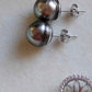 10.1mm Genuine tahitian sea pearls two way earrings