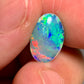 'Red flowers' Natural Solid Australian gem Crystal opal 1.83ct 13.2x8.6x3.2mm