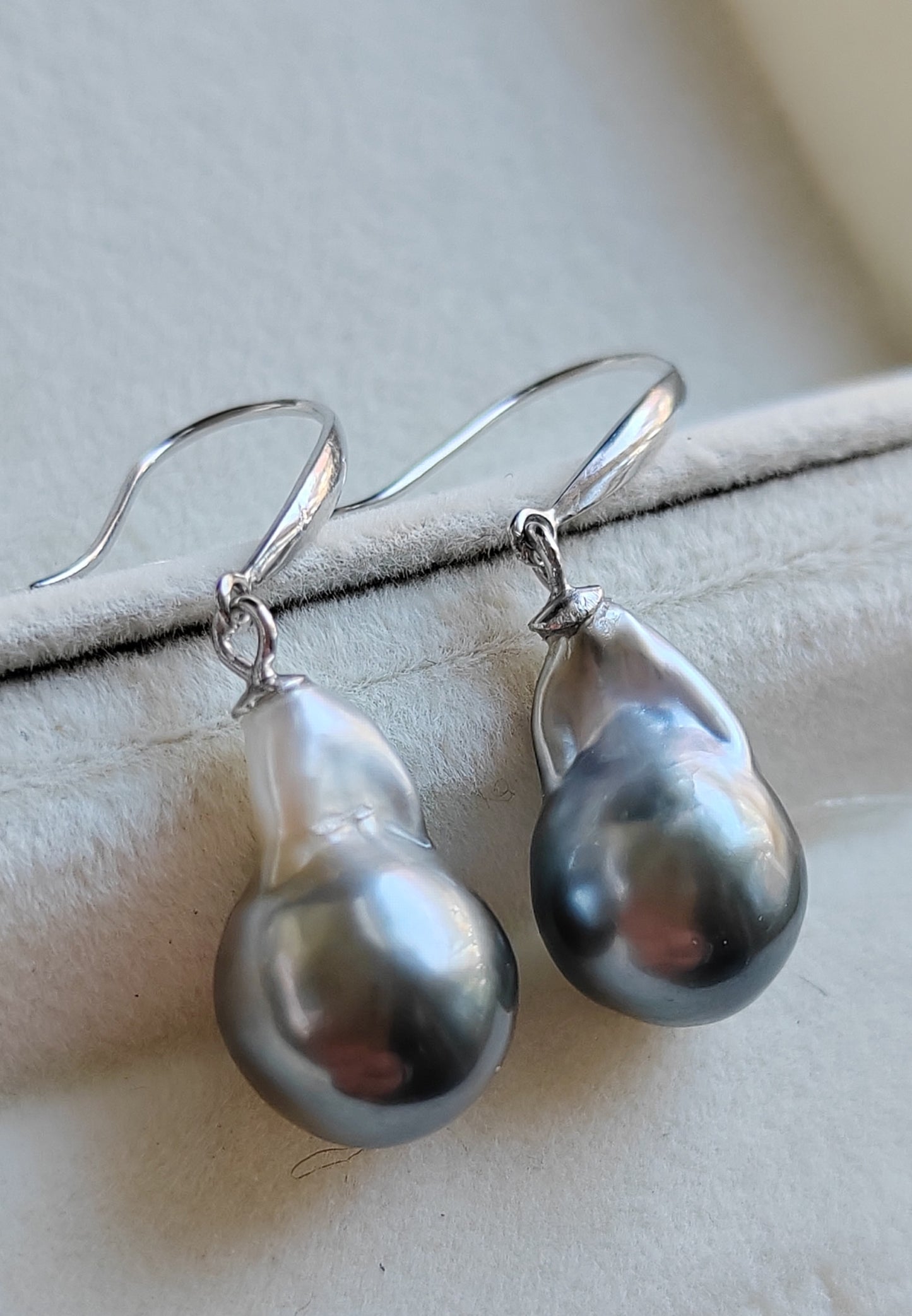 Classic Jewellry set Genuine tahitian sea pearls 10.2-10.4mm