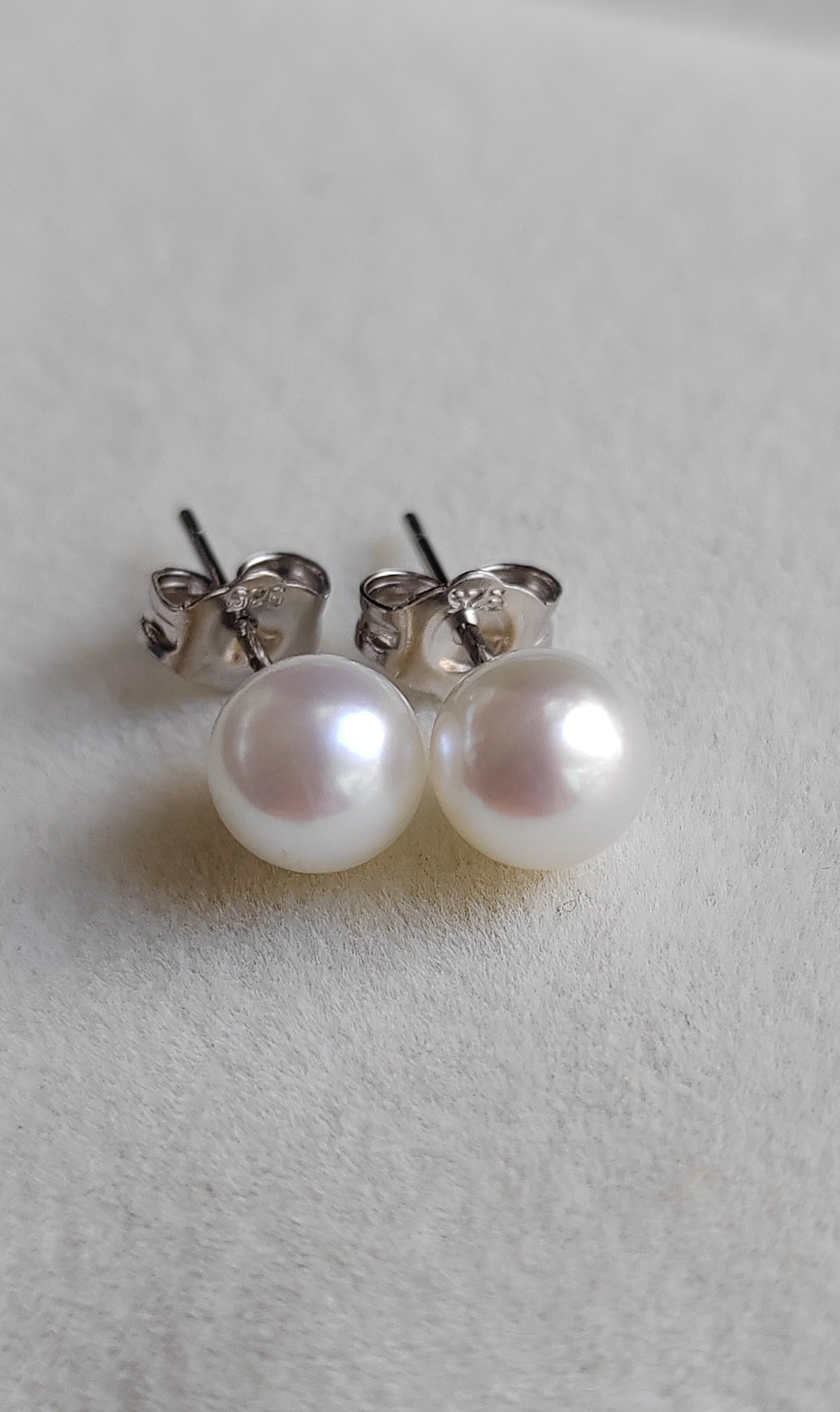 6-6.5mm Genuine Akoya Saltwater pearls every day earrings studs