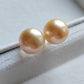 14k gold essential earrings genuine golden south sea pearls 10.5mm