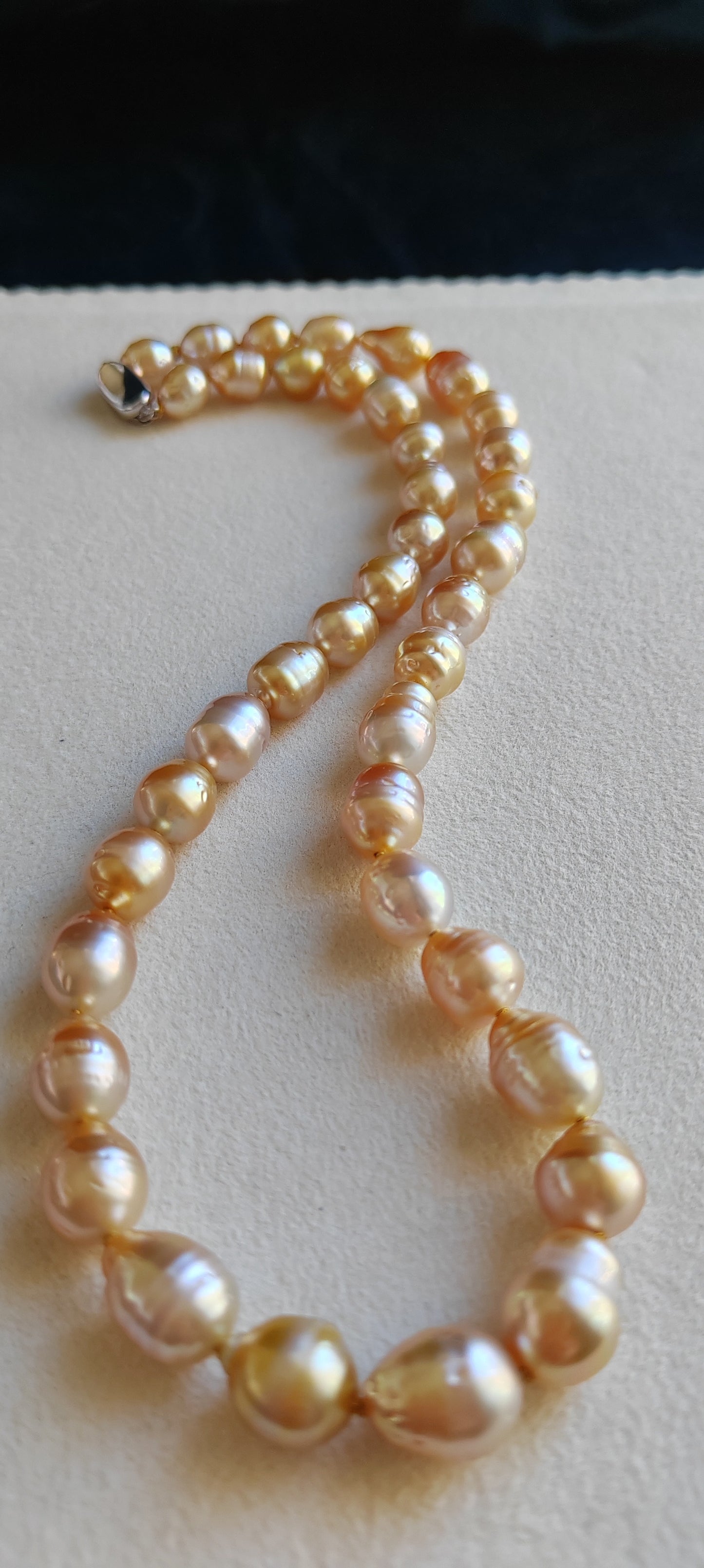 7.7-9.9mm Genuine Golden south sea earrings classic necklace