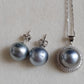 12-12.2mm Genuine tahitian sea pearls classic jewellry set