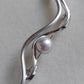 7.8mm Genuine Japanese akoya pearl AAA sterling silver elegant brooch/pendant
