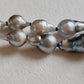 8.3-12.7mm Genuine tahitian south sea pearl baroque necklace