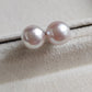 8mm Genuine Akoya pearls Essential earrings studs