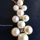 'Little clover' pendant 18k gold diamond genuine Japanese akoya  pearl 3.5-5.8mm