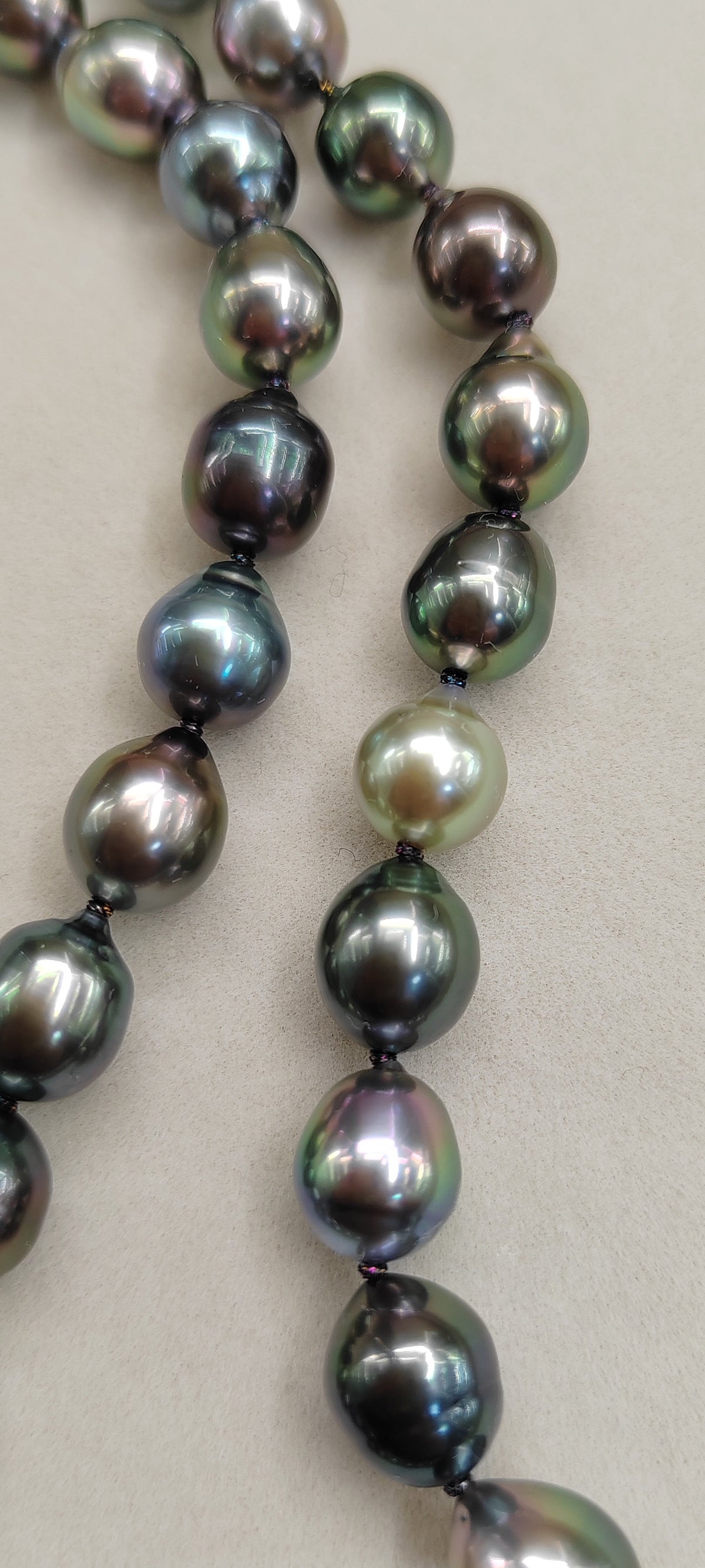 Rare release Rikitea Tahitian sea pearl necklace 9-10.8mm