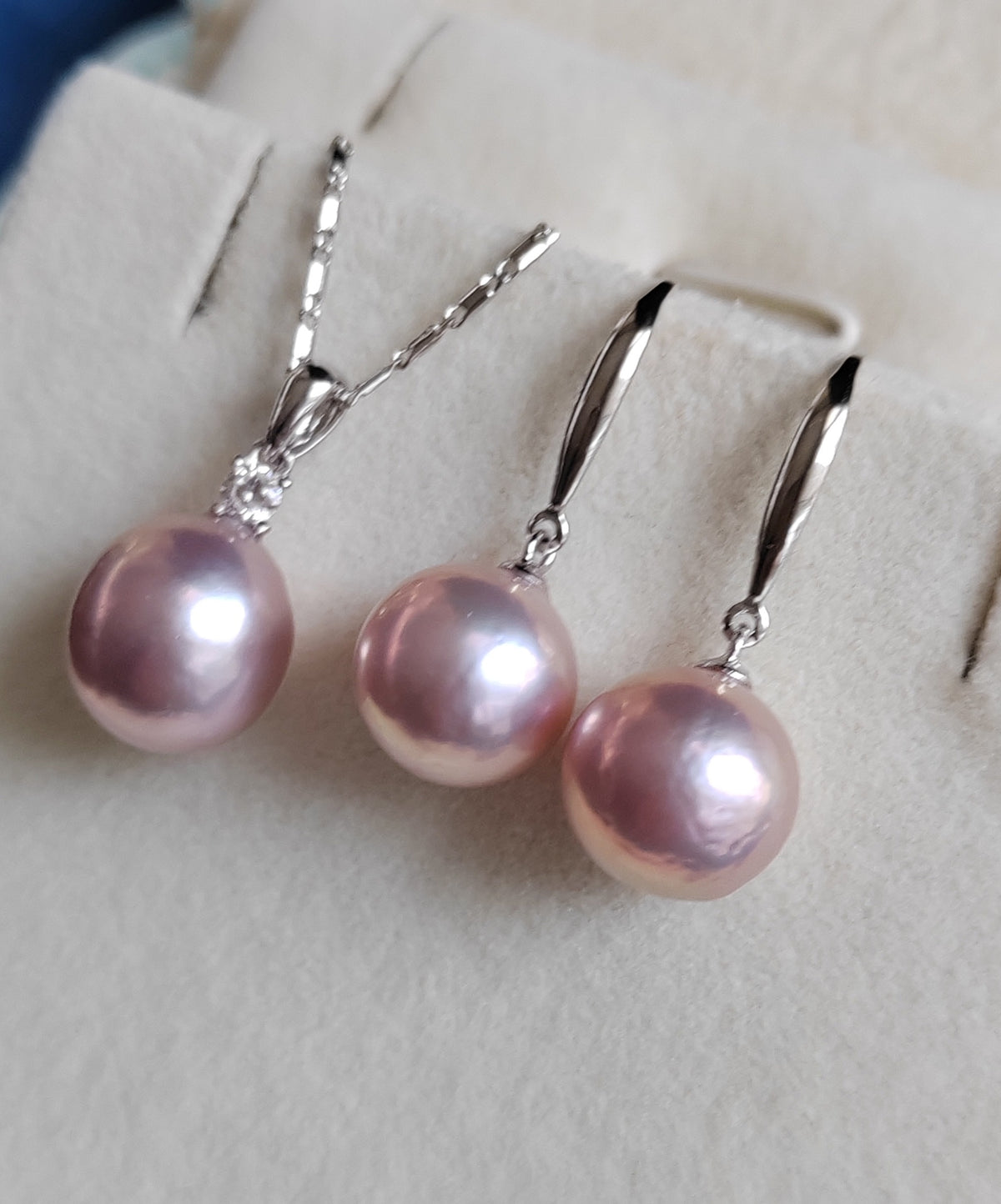 10.7-11mm Genuine freshwater pearl jewellry set