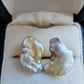 18k gold 'Wild' earrings genuine Australian south sea Keshi pearls 8.3ct