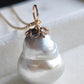 30.4ct Genuine Keshi south Sea pearl 14k gold pendant