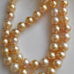 8-11.1mm Genuine golden south sea pearl necklace strand