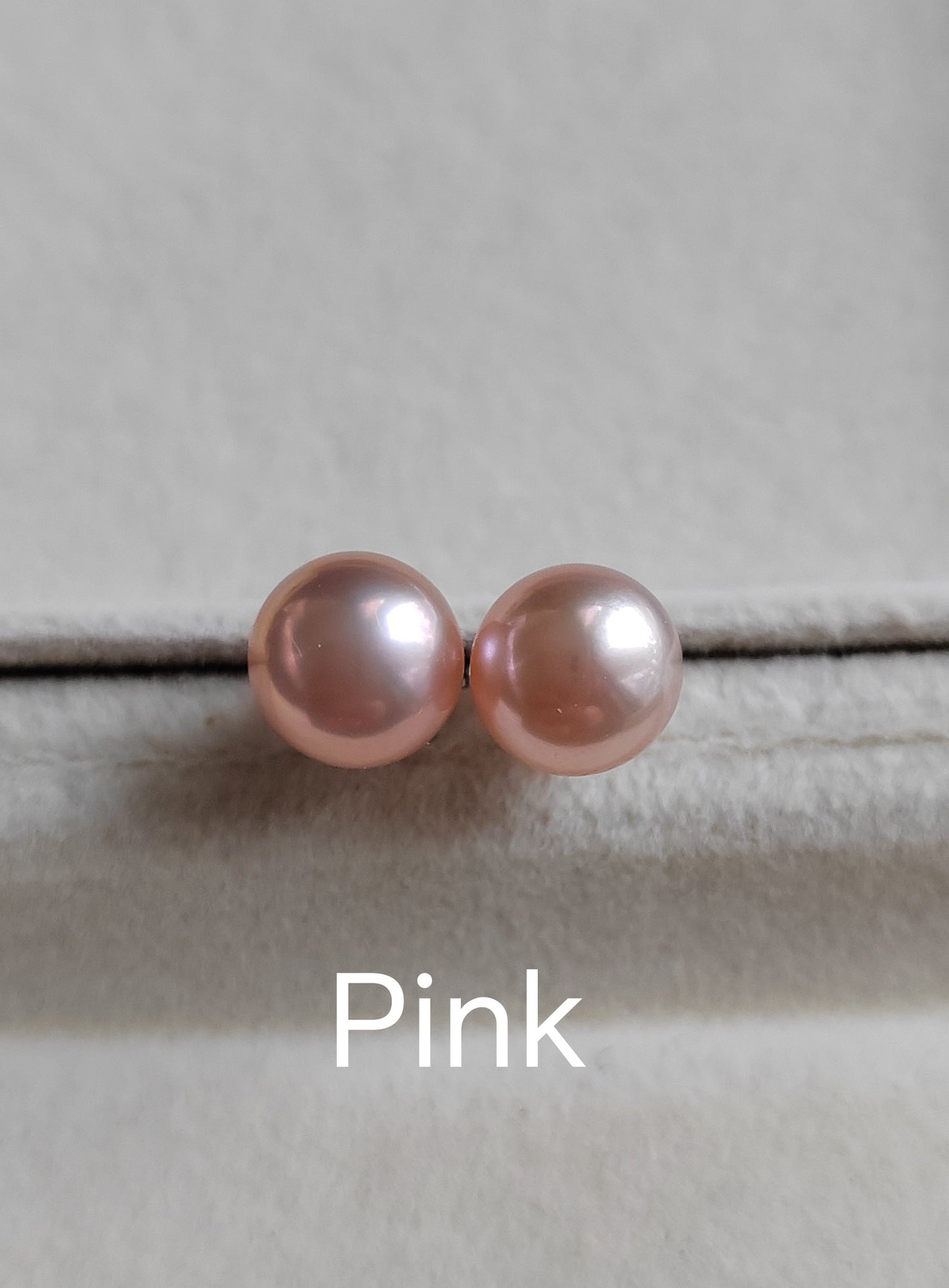 Sterling Silver pearl studs - Genuine freshwater button pearls