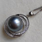 14.1mm Genuine tahitian sea pearl luxury necklace