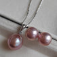 Classic silver Jewellry set Genuine freshwater pearl 9.9-12mm