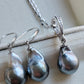 Classic Jewellry set Genuine tahitian sea pearls 10.2-10.4mm