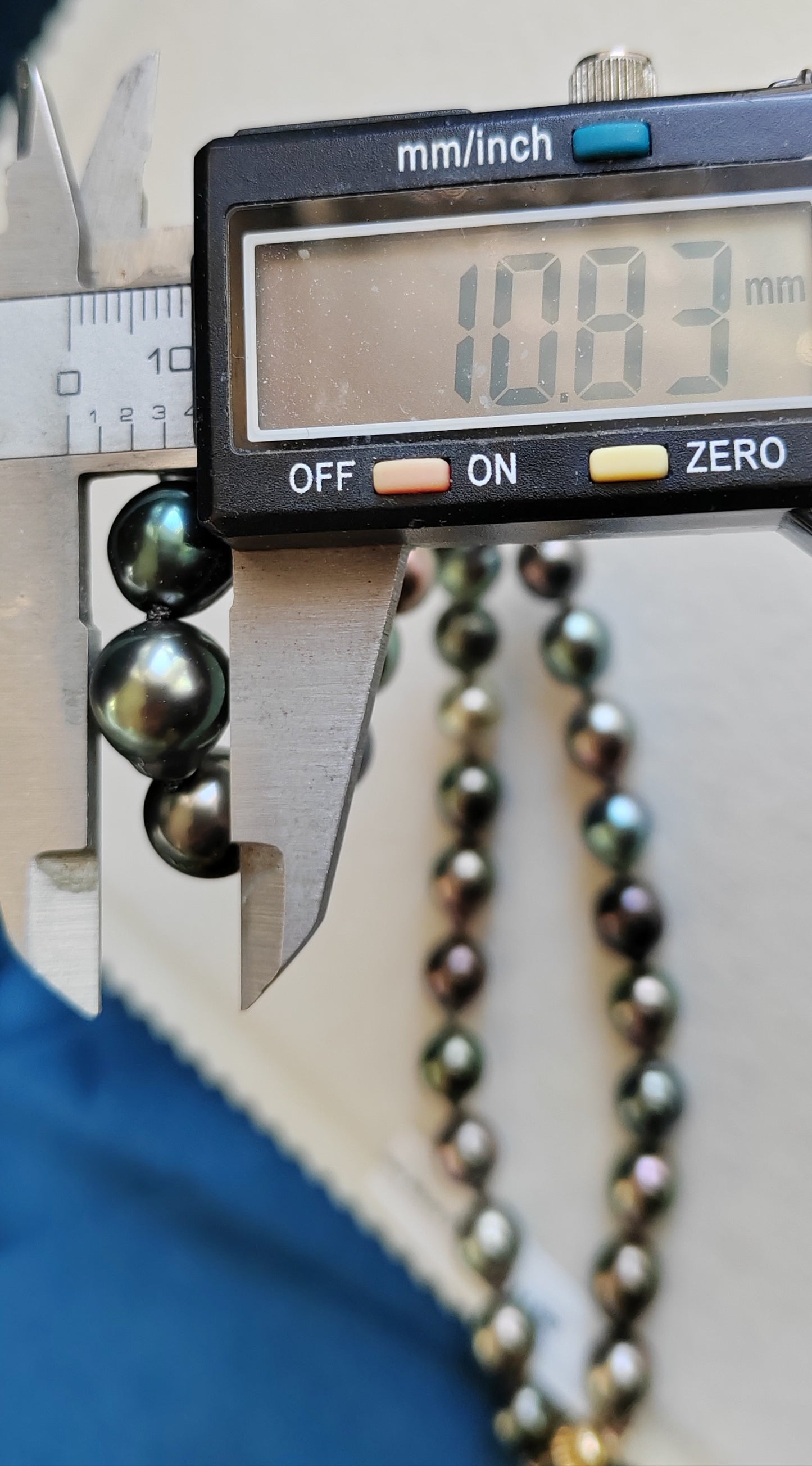 Rare release Rikitea Tahitian sea pearl necklace 9-10.8mm